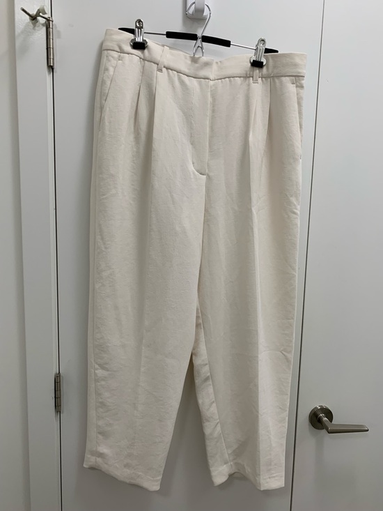 Wilfred Pants - Wilfred Cream Pleated Wide-Leg Trousers